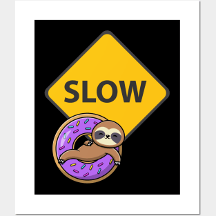 Donut Sloth Posters and Art